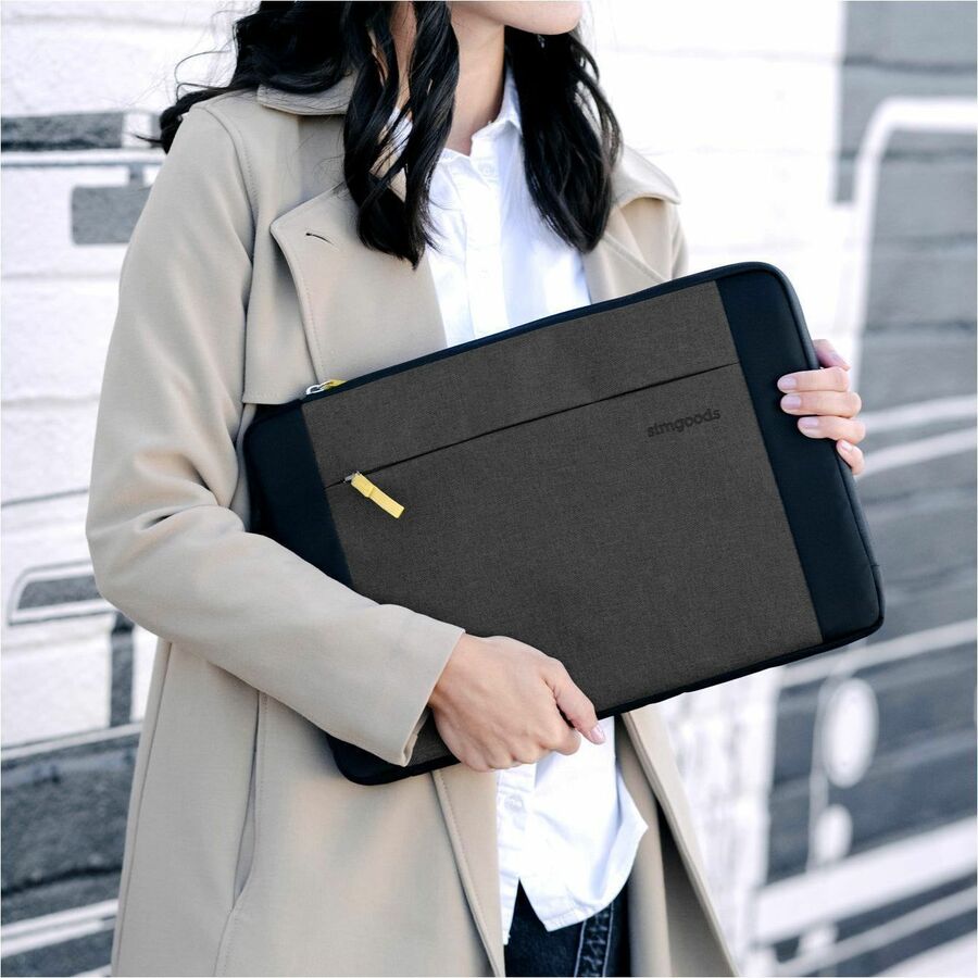 Life-Style Image for STM Goods Kin Carrying Case (Sleeve) for 13" to 14" Apple MacBook Pro - Aqua Blue