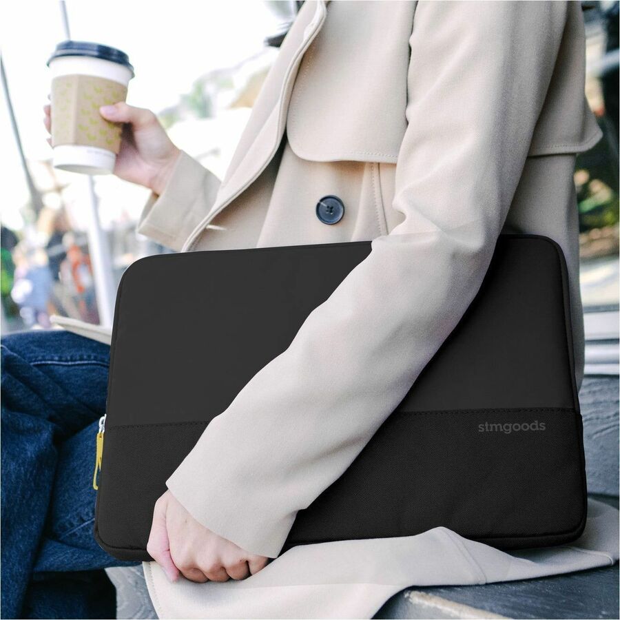 Life-Style Image for STM Goods Origin Carrying Case (Sleeve) for 13" to 14" Apple MacBook Pro - Black Slate