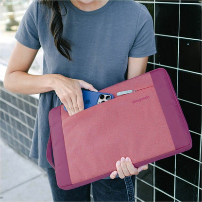 Life-Style Image for STM Goods Kin Carrying Case (Sleeve) for 13" to 14" Apple MacBook Pro - Rose Petal