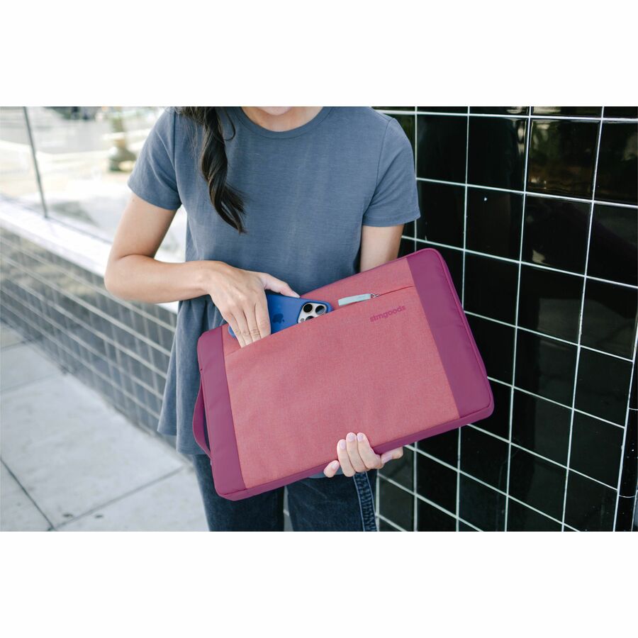 Alternate-Image1 Image for STM Goods Kin Carrying Case (Sleeve) for 13" to 14" Apple MacBook Pro - Rose Petal