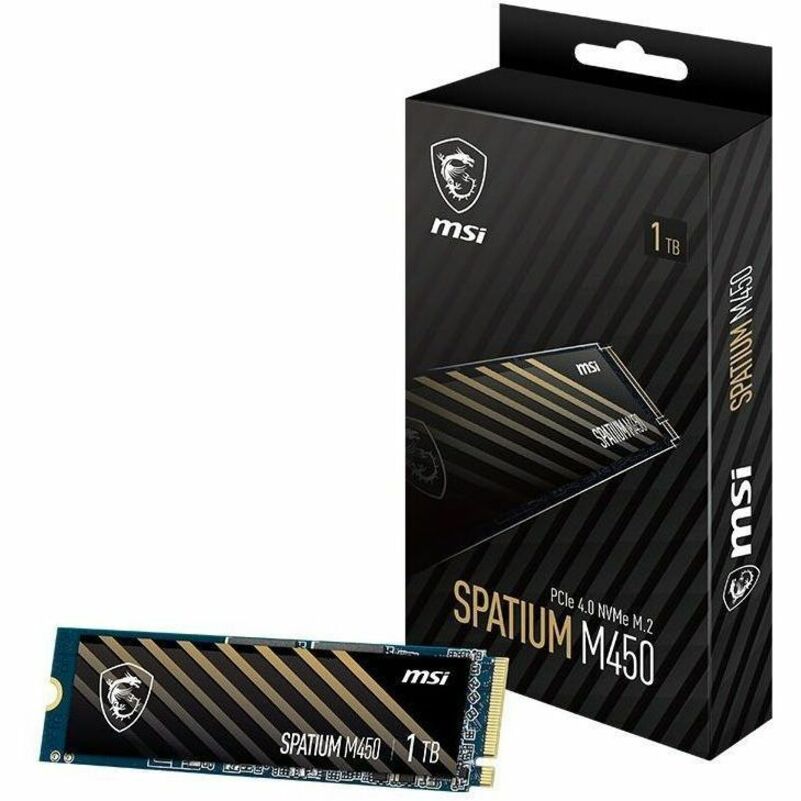 Alternate-Image3 Image for MSI SPATIUM M450 SM450N1TBV1 1 TB Solid State Drive - M.2 2280 Internal - PCI Express NVMe (PCI Express NVMe 4.0 x4)