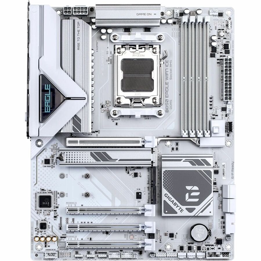 Alternate-Image1 Image for GIGABYTE Ultra Durable B850 EAGLE WIFI7 ICE Gaming Desktop Motherboard - AMD B850 Chipset - Socket AM5 - ATX