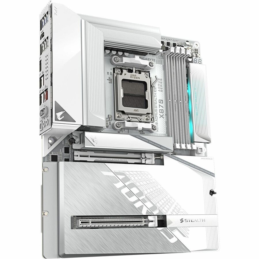 Alternate-Image6 Image for GIGABYTE STEALTH B870 AORUS STEALTH ICE Gaming Desktop Motherboard - AMD X870 Chipset - Socket AM5 - ATX