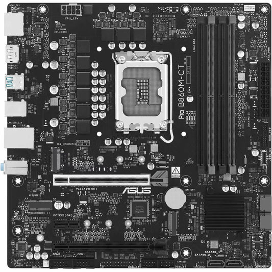 Main Image for Asus Pro B860M-CT-CSM Desktop Motherboard - Intel B860 Chipset - Socket LGA-1851 - Micro ATX