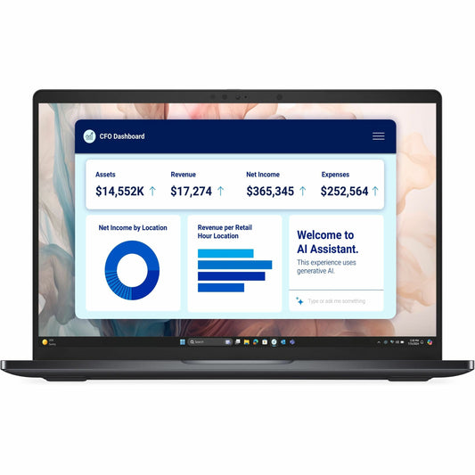 Main Image for Dell Pro 14 Premium PA14250 14" Touchscreen Copilot+ PC Notebook - QHD+ - 60 Hz - Intel Core Ultra 7 268V - vPro Technology - Intel Evo Platform - 32 GB - 512 GB SSD - English (US) Keyboard - Smart Card Reader - Magnetite