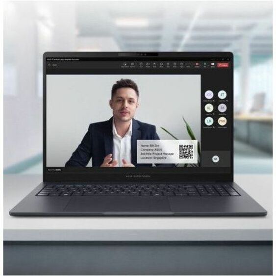 Alternate-Image5 Image for Asus ExpertBook B3 B3605 B3605CCA-XS54 16" Notebook - WUXGA - Intel Core Ultra 5 225H - vPro Technology - 16 GB - 512 GB SSD - Smart Card Reader - Gentle Gray