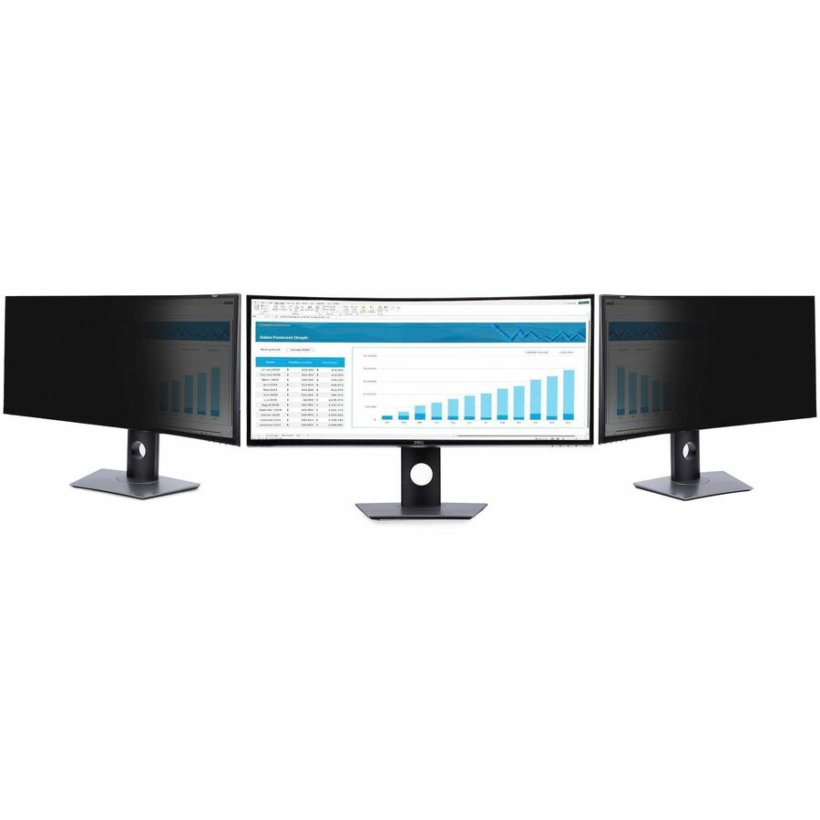Alternate-Image1 Image for StarTech.com Privacy Screen For Dell U3824DW Curved Ultrawide 21:9 Monitor, Double-Sided, Computer Desktop Monitor Screen Protector, TAA