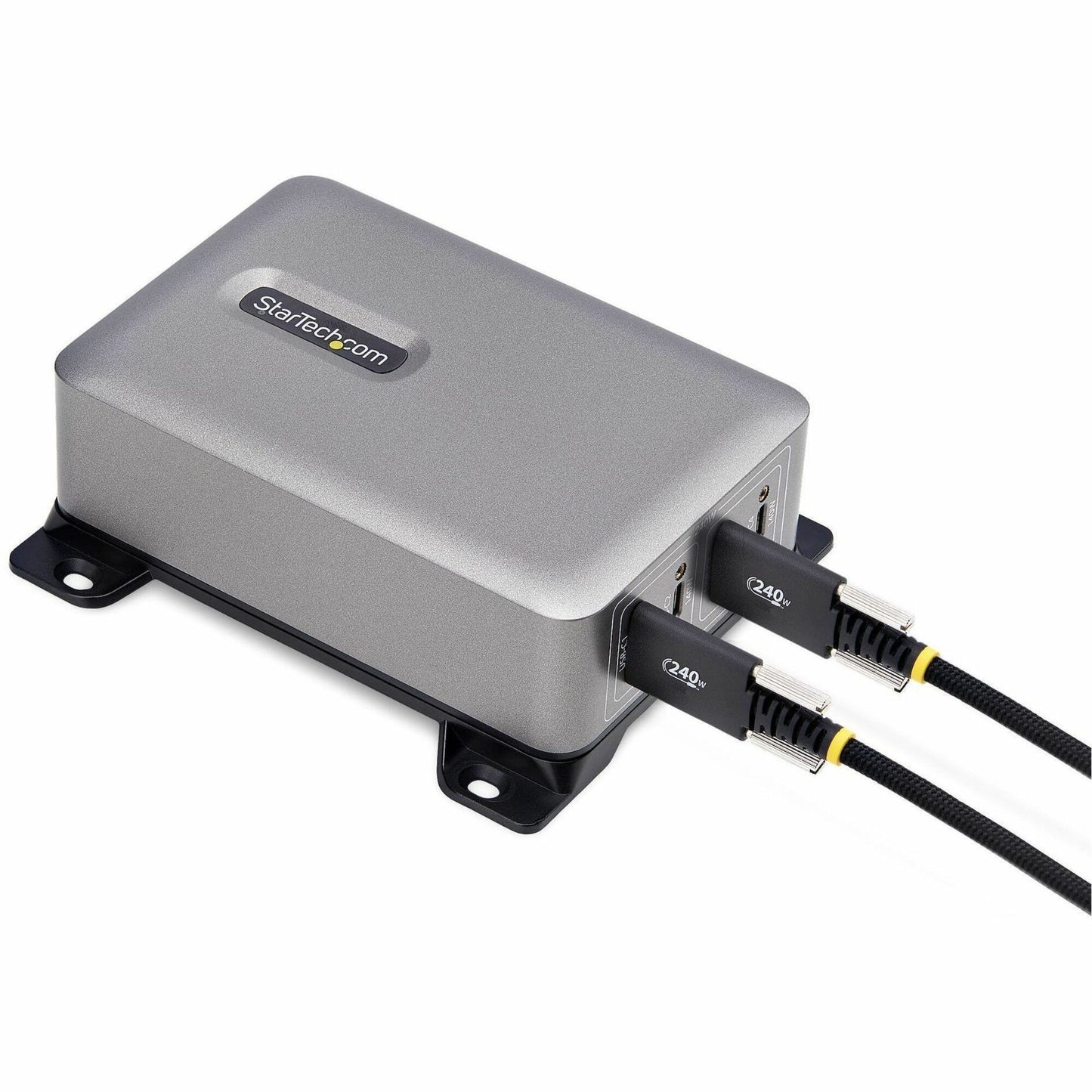 Main Image for StarTech.com 4-Port Multi-Device USB-C Charger, 240W Total, 1-Port 140W EPR, Screw Locking Ports, Ideal for Boardrooms, 2x 10ft Cable Incl