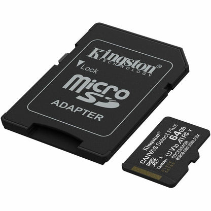 Alternate-Image1 Image for Kingston Canvas Select Plus 64 GB Class 10/UHS-I (U1) V10 microSDXC