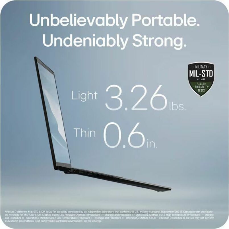 Alternate-Image1 Image for LG gram Pro 17Z90TR-E.AAB4U1 17" Notebook - WQXGA - 144 Hz - Intel Core Ultra 7 255H - Intel Evo Platform - 16 GB - 1 TB SSD - Deep Black