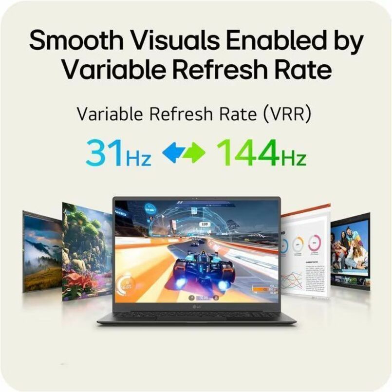Alternate-Image7 Image for LG gram Pro 17Z90TR-E.AAB4U1 17" Notebook - WQXGA - 144 Hz - Intel Core Ultra 7 255H - Intel Evo Platform - 16 GB - 1 TB SSD - Deep Black