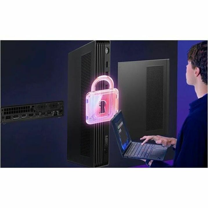 Alternate-Image3 Image for Lenovo ThinkCentre M90q Gen 6 13AC001TUS Desktop Computer - Intel Core Ultra 5 235 - 32 GB - 512 GB PCI Express NVMe 4.0 x4 SSD - Tiny - Black