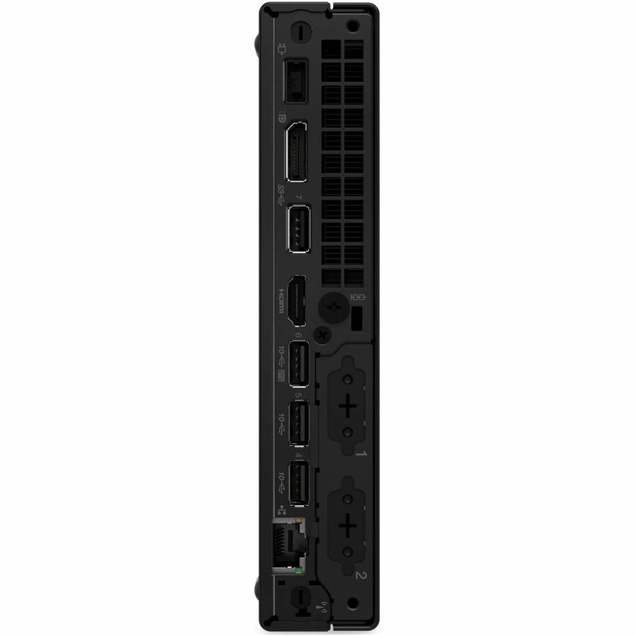 Rear Image for Lenovo ThinkCentre M90q Gen 6 13AC001YUS Desktop Computer - Intel Core Ultra 7 265 - 16 GB - 512 GB PCI Express NVMe 4.0 x4 SSD - Tiny - Black