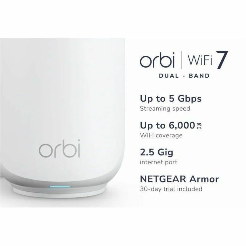 Alternate-Image2 Image for Netgear Orbi RBE373 Wi-Fi 7 IEEE 802.11be Ethernet Wireless Router