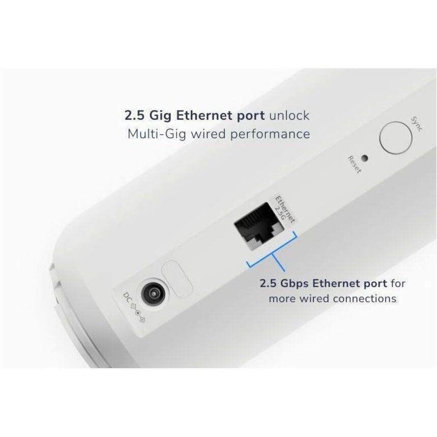 Alternate-Image2 Image for Netgear Orbi RBE370 Dual Band Wi-Fi 7 IEEE 802.11be 5 Gbit/s Wireless Range Extender