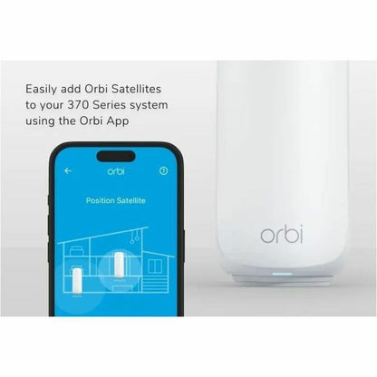 Alternate-Image3 Image for Netgear Orbi RBE370 Dual Band Wi-Fi 7 IEEE 802.11be 5 Gbit/s Wireless Range Extender