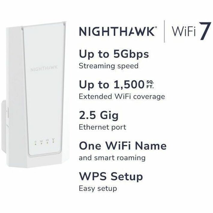 Alternate-Image3 Image for Netgear Nighthawk EXS27 Dual Band Wi-Fi 7 IEEE 802.11a/b/g/n/ac/ax/be/k 5 Gbit/s Wireless Range Extender