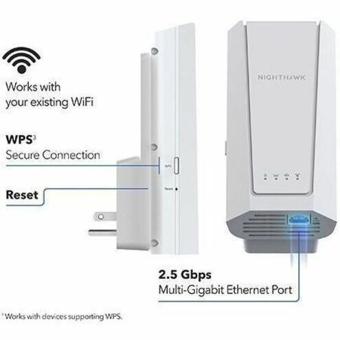 Alternate-Image4 Image for Netgear Nighthawk EXS27 Dual Band Wi-Fi 7 IEEE 802.11a/b/g/n/ac/ax/be/k 5 Gbit/s Wireless Range Extender