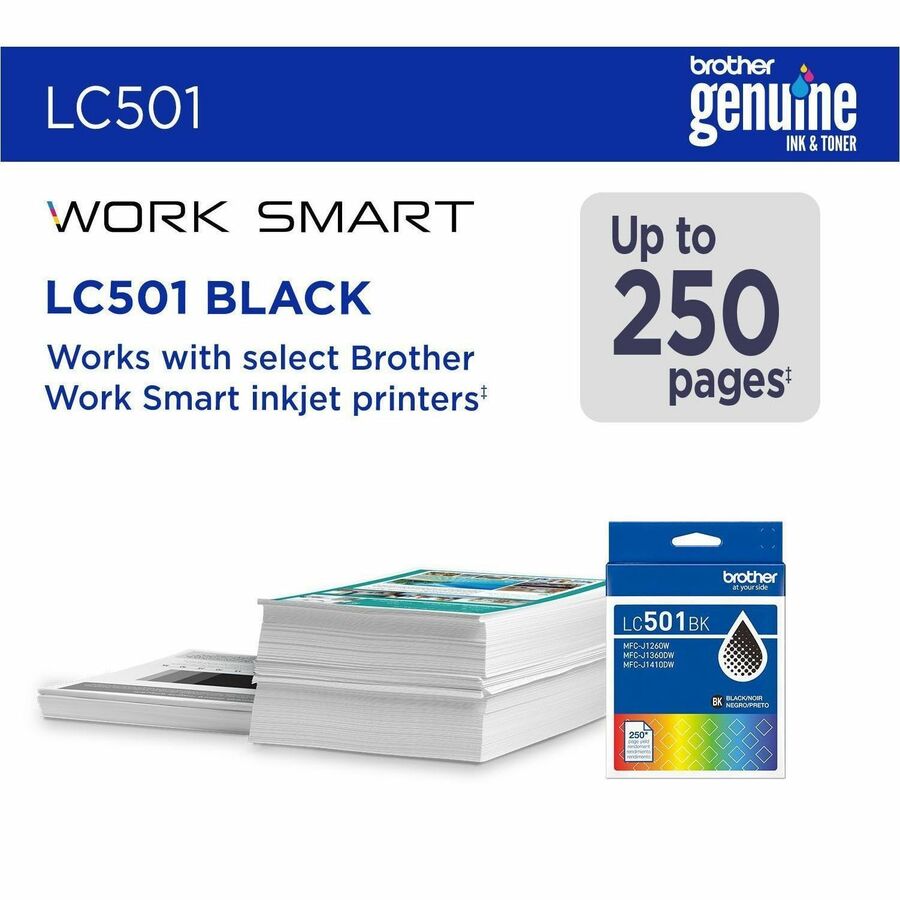 Alternate-Image1 Image for Brother Original Standard Yield Inkjet Ink Cartridge - Black - 1 Each