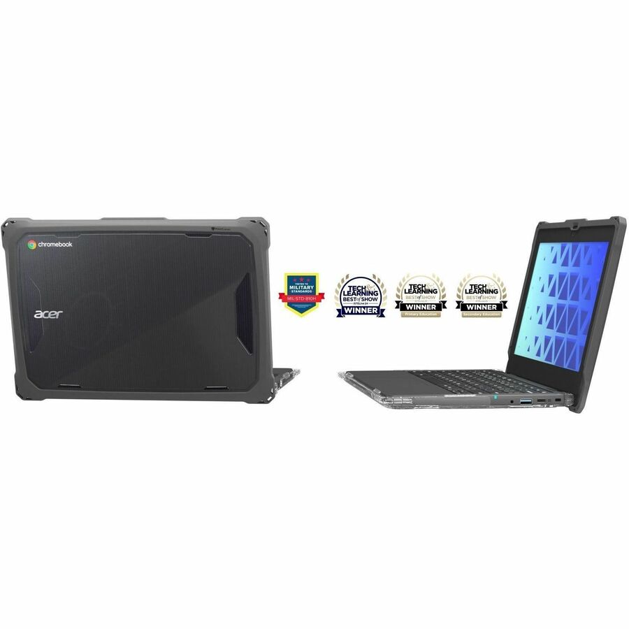 Alternate-Image3 Image for MAXCases Extreme Shell-FL Chromebook Case for Acer C737/C737T Chromebook 11.6" (Grey)