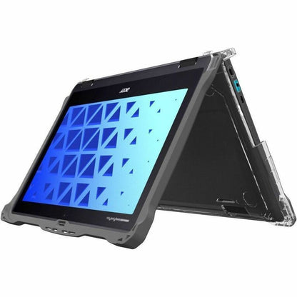 Alternate-Image4 Image for MAXCases Extreme Shell-FL Chromebook Case for Acer R857T/R857TN Chromebook 12" (Grey)