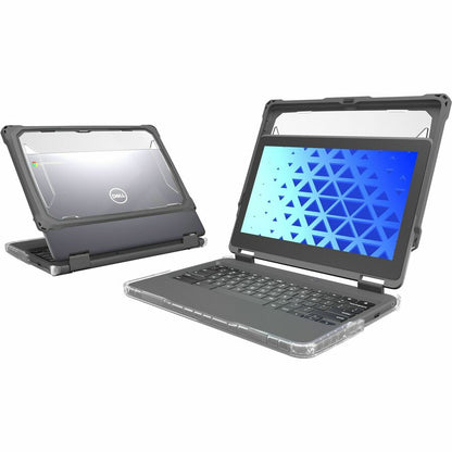 Alternate-Image6 Image for MAXCases Extreme Shell-FL for Dell 3100/3110/3120 Chromebook 2:1 Convertible 11.6" (Grey)