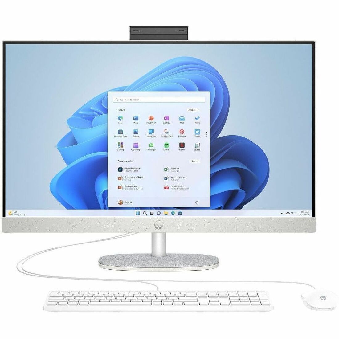 Main Image for HP 27-cr0000a 27-cr0307c All-in-One Computer - AMD Ryzen 5 7520U - 16 GB - 1 TB PCI Express NVMe SSD - 27" Full HD Touchscreen - Desktop - Shell White - Refurbished