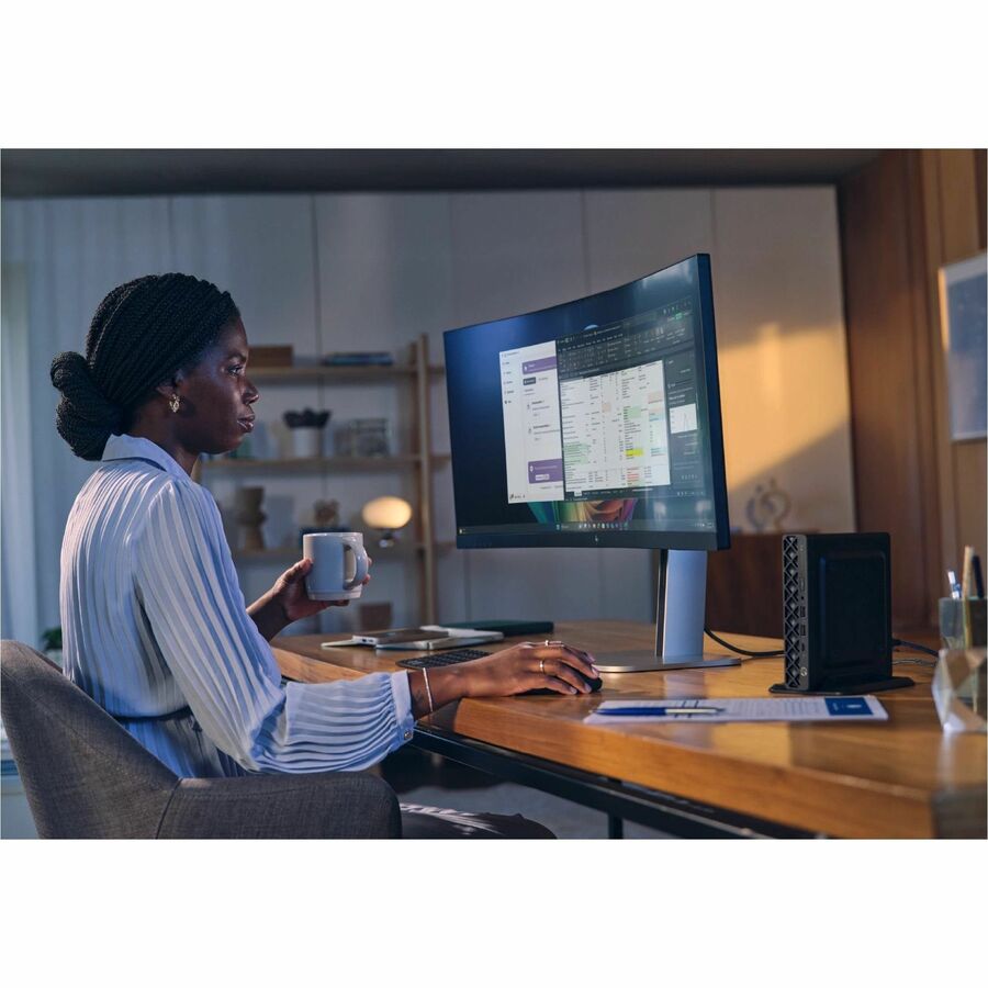 Alternate-Image1 Image for HP EliteDesk 8 G1a Desktop Computer - AMD Ryzen AI 7 350 - 16 GB - 512 GB SSD - Mini PC - Jack Black
