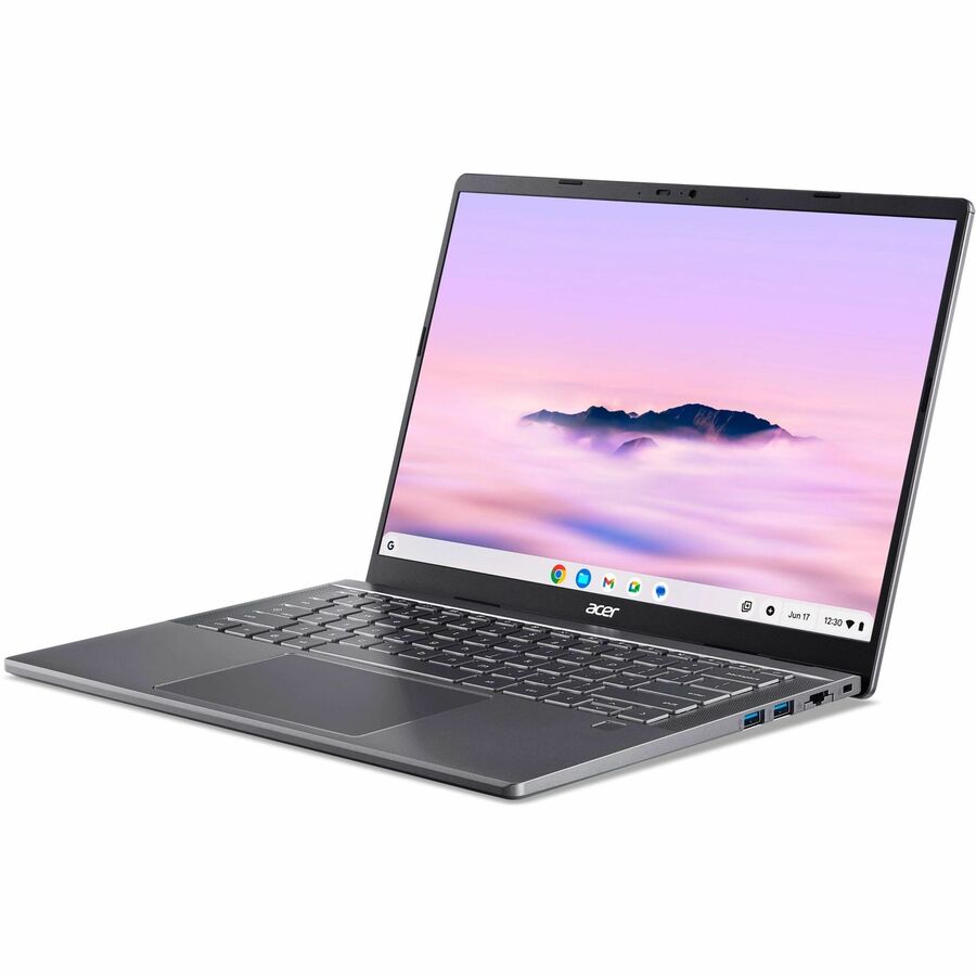 Alternate-Image2 Image for Acer Chromebook Plus 714 CBE794-1 CBE794-1-57T9 14" Chromebook - WUXGA - 120 Hz - Intel Core Ultra 5 115U - 16 GB - 256 GB SSD - English (US) Keyboard - Iron