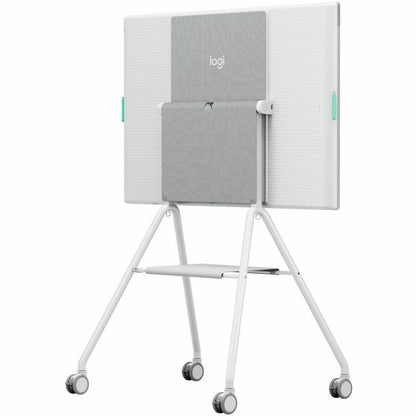 Alternate-Image6 Image for Logitech Rally Board 65 with Cart (Off White)