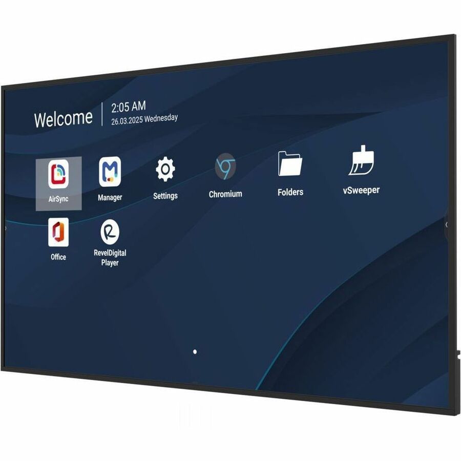 Alternate-Image1 Image for ViewSonic CDE7531 75 Inch 4K UHD Commercial Display with 500-nit Brightness, 5000:1 Contrast Ratio, OPS Slot, 8GB RAM, 32GB Storage, 16W Dual Speakers, Wifi Slot, HDMI, USB A, and USB C Inputs