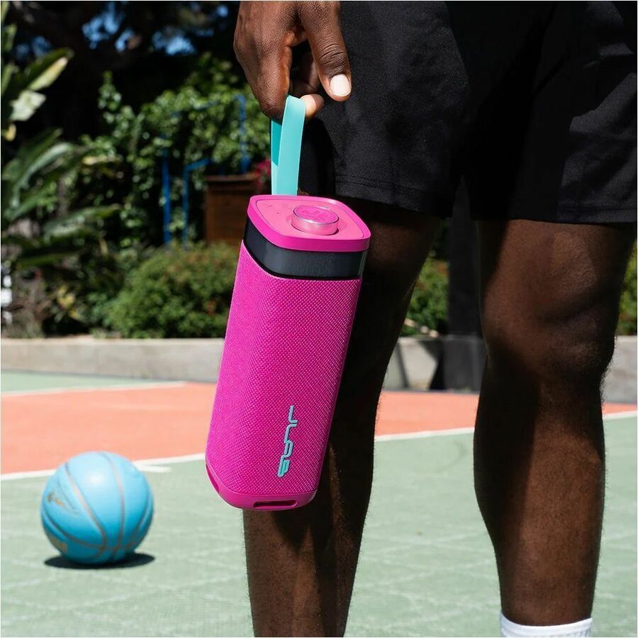 Life-Style Image for JLab JBuds Party Portable Bluetooth Speaker System - 30 W RMS - Pink