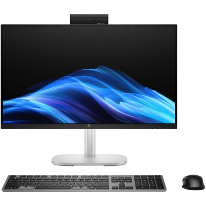 Front Image for HP EliteStudio 8 AiO G1i All-in-One Computer - Intel Core Ultra 7 265 - vPro Technology - 16 GB - 512 GB SSD - 27" QHD Touchscreen - Desktop - Pike Silver