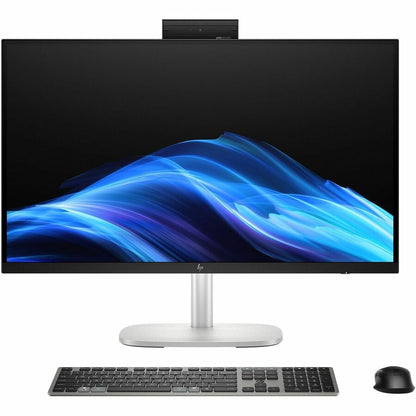 Front Image for HP EliteStudio 8 AiO G1i All-in-One Computer - Intel Core Ultra 7 265 - vPro Technology - 32 GB - 1 TB SSD - 23.8" Full HD - Desktop - Pike Silver