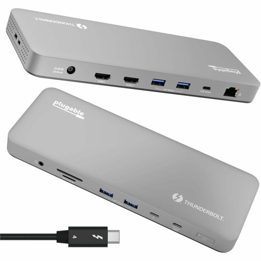 Main Image for Plugable Thunderbolt 4 Dock for M4 MacBook Air & Pro: 100W Charging Driverless Laptop Docking Station