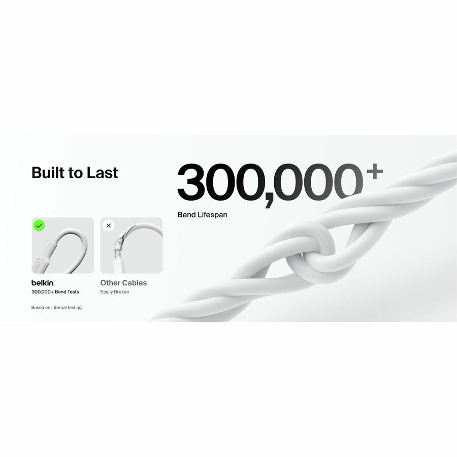 Alternate-Image3 Image for Belkin USB-A to USB-C Cable 15W, 3.3ft/1m, White