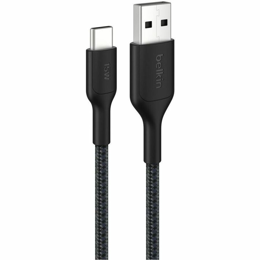 Main Image for Belkin Braided USB-A to USB-C Cable 15W, 6.6ft/2m, Black