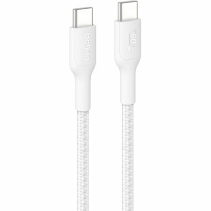 Main Image for Belkin Braided USB-C to USB-C Cable 60W, 3.3ft/1m, White