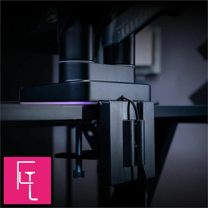 Alternate-Image10 Image for MSI Mounting Arm for Monitor, Flat Panel Mount, Curved Screen Display, Display - Matte Black, Painted Gray