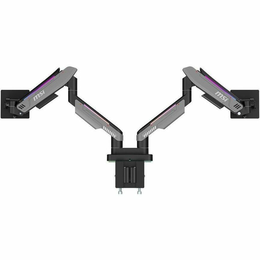 Alternate-Image2 Image for MSI Mounting Arm for Monitor, Flat Panel Mount, Curved Screen Display, Display - Matte Black, Painted Gray