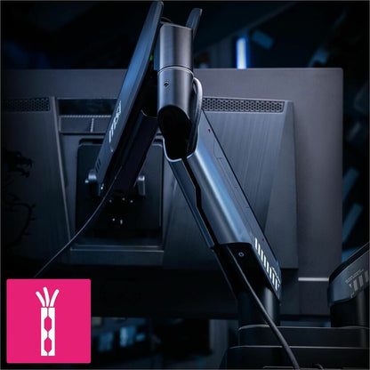 Alternate-Image10 Image for MSI Mounting Arm for Monitor, Display - Matte Black, Painted Gray - Horizontal