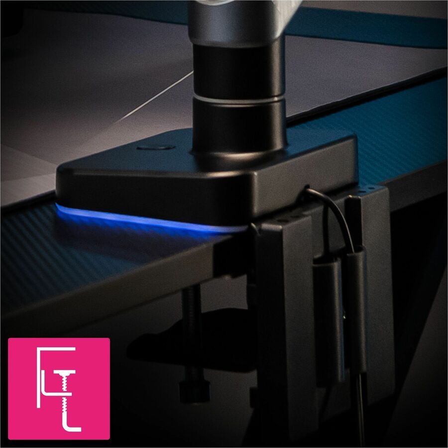 Alternate-Image9 Image for MSI Mounting Arm for Monitor, Display - Matte Black, Painted Gray - Horizontal