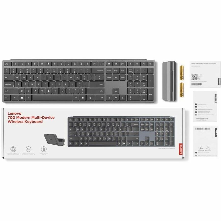 Alternate-Image1 Image for Lenovo 700 Modern Multi-Device Wireless Keyboard-US English (NA PKG)