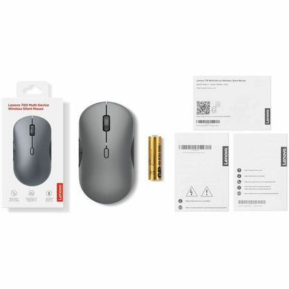 Alternate-Image5 Image for Lenovo 700 Multi-Device Wireless Silent Mouse (Luna Grey, NA)
