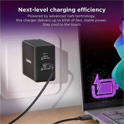 Alternate-Image10 Image for Lenovo Dual USB-C 65W GaN Charger