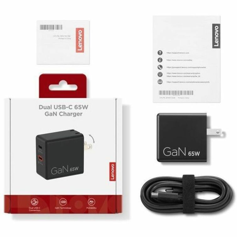 Alternate-Image8 Image for Lenovo Dual USB-C 65W GaN Charger