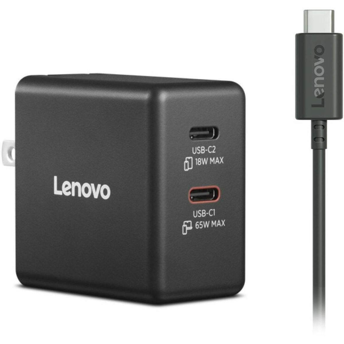 Main Image for Lenovo Dual USB-C 65W GaN Charger