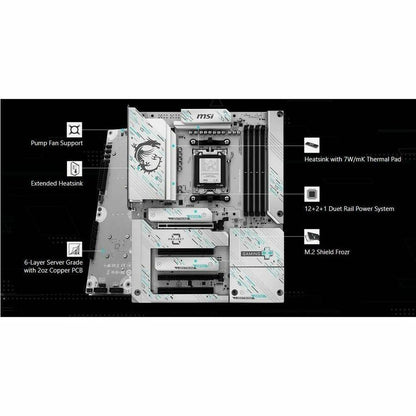Alternate-Image7 Image for MSI B850 GAMING PLUS WIFI PZ Gaming Desktop Motherboard - AMD B850 Chipset - Socket AM5 - ATX