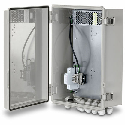 Main Image for TRENDnet Outdoor IP68 Weatherproof Enclosure with 350W Power Supply, TI-CA4K, IK10 Impact Protection, Power Supply Supports up to 350W (55V DC, 6.3A), 20kA @ 8/20 &micro;s Surge Protection