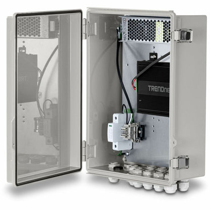 Alternate-Image6 Image for TRENDnet Outdoor IP68 Weatherproof Enclosure with 350W Power Supply, TI-CA4K, IK10 Impact Protection, Power Supply Supports up to 350W (55V DC, 6.3A), 20kA @ 8/20 &micro;s Surge Protection